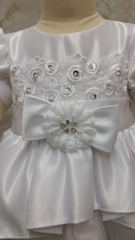 Baby Girls Christening dress with headband